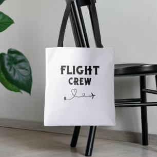 Reis vlucht bemanning vliegtuig vliegen modern vak tote bag