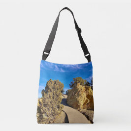 Reis voorbij de bocht  crossbody tas