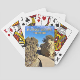 Reis voorbij de bocht pokerkaarten