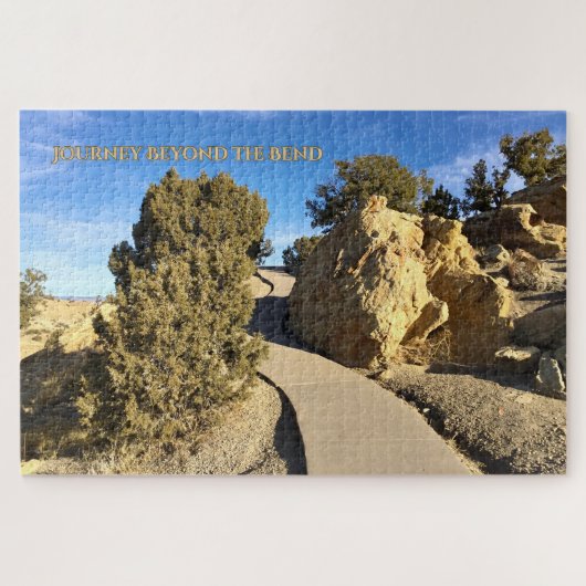 Reis voorbij de bocht - stille Ember-puzzels Legpuzzel (Horizontaal)