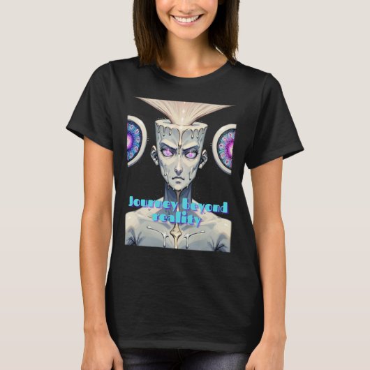 Reis voorbij de realiteit Trippy Art T-shirt (Voorkant)