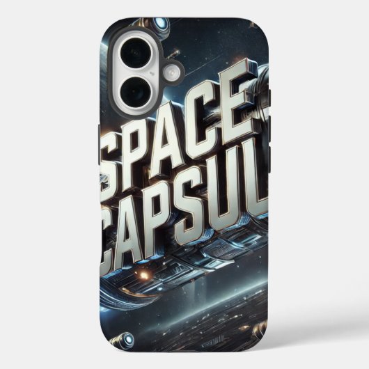 Reis voorbij: de Space Capsule Odyssey Case-Mate iPhone Case (Achterkant)