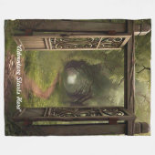 "Reis Vooruit" Fleece Deken (Voorkant (Horizontaal))