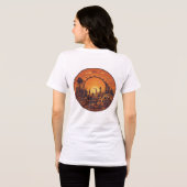 Reis vooruit: Rustic Wheel of Progress T-shirt (Achterkant volledig)