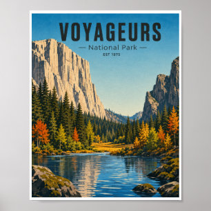 Reis Voyageurs National Park Oudhollandse stijl Poster