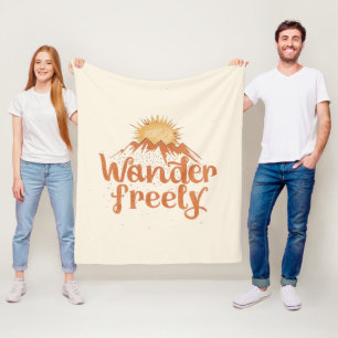 Reis Vrij Natuur Reizen Wandel Citaten Fleece Deken