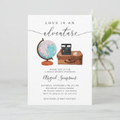 Reis Vrijgezellenfeest Love is een avontuur Kaart (Staand voorkant)