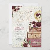 Reis Vrijgezellenfeest Miss naar Mrs  Bugundy Kaart (Voorkant)