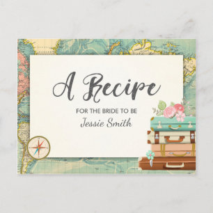 Reis Vrijgezellenfeest Recipe Card Miss to Mrs. Briefkaart