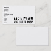 Reis wat er anders is? visitekaartje (Voorkant / Achterkant)