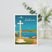 Reis Waterverf Galicië Spanje Briefkaart (Staand voorkant)