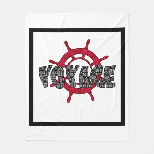 Reis, zee fleece deken (Voorkant)