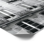 Reis | Zwart-wit  gebouw in Parijs Poster (Hoek)