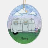Reisaanhanger keramisch ornament (Links)