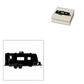 Reisaanhangwagen / Camper Rubberstempel (Gestempeld)