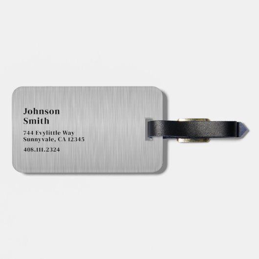 Reisaccessoire Custom School Koffer Rugzak Bagagelabel (Achterkant horizontaal)