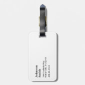 Reisaccessoire Custom School Koffer Rugzak Bagagelabel (Achterkant verticaal)