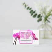 Reisaccessoire Hotel Wellness en Spa Visitekaartje (Staand voorkant)