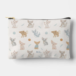 Reisaccessoires met Sphynx-kattenpatroon en eigen Etui