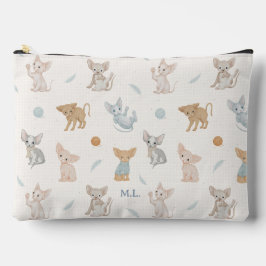 Reisaccessoires met Sphynx-kattenpatroon en eigen Etui