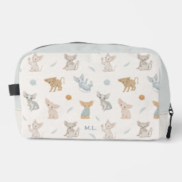 Reisaccessoires met Sphynx-kattenpatroon en eigen Toilettasje