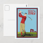 Reisadvertentie met de Reisstijl Golf van de jaren Briefkaart (Voorkant / Achterkant)