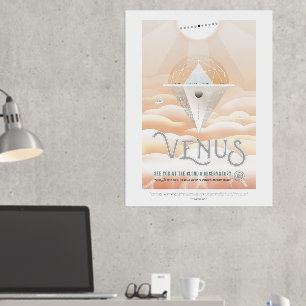 Reisadvertentie Science-Fiction, Planeet Venus Folie Afdrukken