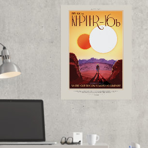 Reisadvertentie uit de Science Fiction, Planeet Ke Folie Afdrukken