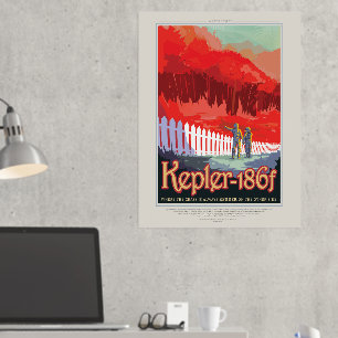 Reisadvertentie uit de Sciencefiction, Planeet Kep Folie Afdrukken