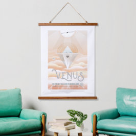 Reisadvertentie voor Sciencefiction, Planeet Venus Hangend Wandkleed