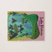 Reisaffiche Afrika Victoriameer Legpuzzel (Horizontaal)