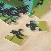 Reisaffiche Afrika Victoriameer Legpuzzel (Zijkant)