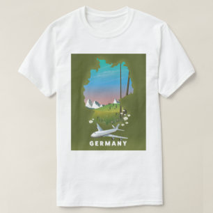 Reisaffiche Duitsland geïllustreerd T-shirt