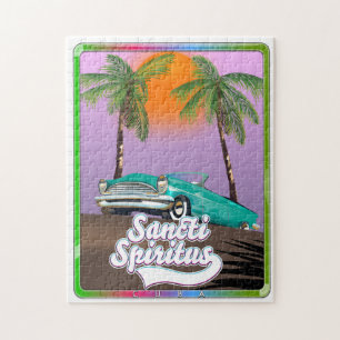 reisaffiche sancti spiritus Cuba. Legpuzzel