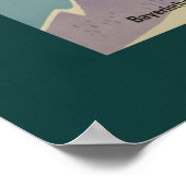 reisaffiche voor Beierse Alpen Poster (Hoek)