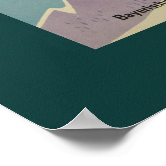  reisaffiche voor Beierse Alpen Poster (Hoek)