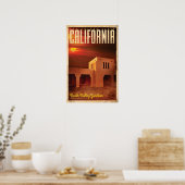  reisaffiche voor doodvallei poster (Keuken)