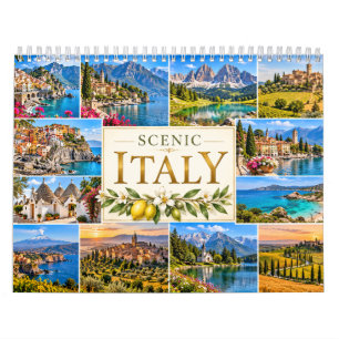 Reisagenda Italia met prachtige landschappen Kalender