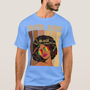 Reisagent Afro African American Women Black T-shirt