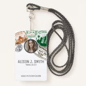 Reisagent Badge (Voorkant met draagriem)