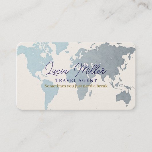 Reisagent Bedrijf of individu Visitekaartje (Voorkant)