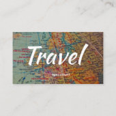 Reisagent Bezoek Kaart Visitekaartje (Achterkant)