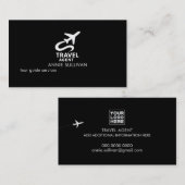 Reisagent Black Visitekaartje (Voorkant / Achterkant)