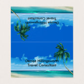 Reisagent Consultant Visitekaartje (Buitenkant ongevouwen)