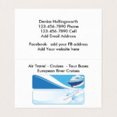 Reisagent Consultant Visitekaartje (Binnenkant ongevouwen)