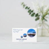 Reisagent dreamy sky sailing marina sunset visitekaartje (Staand voorkant)