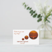 Reisagent dreamy sky sea strand sunset visitekaartje (Staand voorkant)