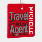 Reisagent Extraordinaire CUSTOM Keramisch Ornament (Rechts)