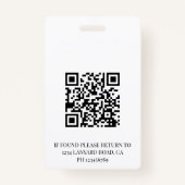 Reisagent ID Blue Ocean Beach Medewerker Badge (Achterkant)