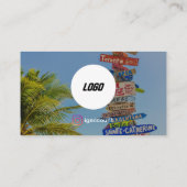 Reisagent Logo QR Code Minimalist Visitekaartje (Achterkant)